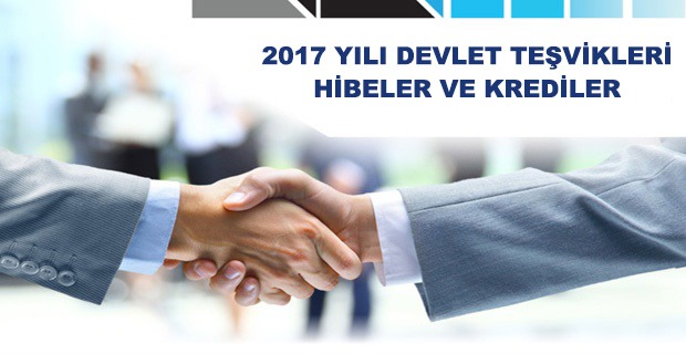 2017 Yılı Devlet Teşvikleri, Hibeler ve Krediler