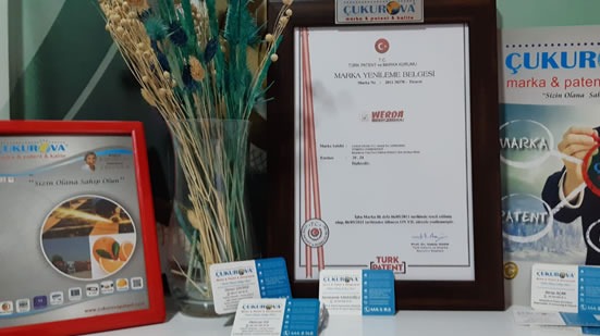 WERDA AHŞAP MARKA TESCİL BELGESİ