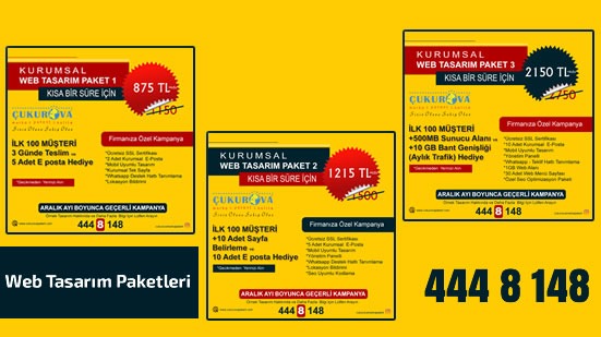 Çukurova Marka Patent ve Kalite Yönetim ve Danışmanlık güncel web tasarım kampanyaları nelerdir?