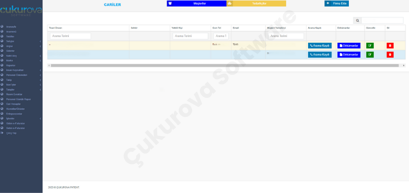 Cari Hesap Kontrolü