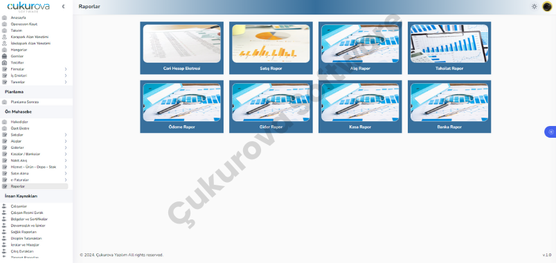 Ön Muhasebe Raporları